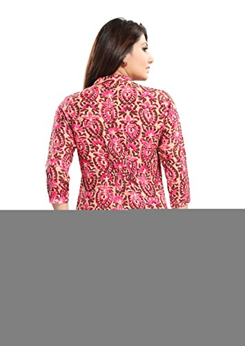 Image of Women's Cotton Straight Kurta (ALC1009Z Pink Small)