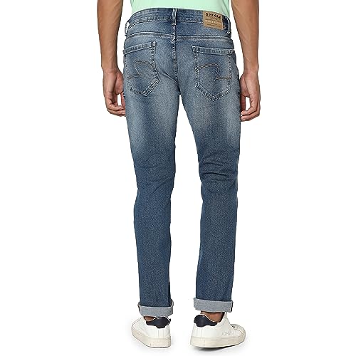 Image of Spykar Men's Rover Regular Fit Mid Rise Casual Jeans