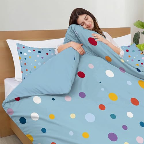 Housse de couette 220x240 bleu clair pour chambre parentale