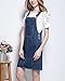 Shengwan Vestido Peto Vaquero Mujer Corta Denim Vestido Strappato Dungaree Monos Peto...