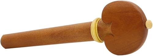 Miniatura 3 de OFFSCH 1 Set Violin Tailpiece Tools Violin Replacement Parts Violin Parts and Accessories Wood Violin Part Wooden Violin Fiddle Violin Pegs Violin
