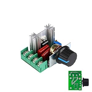 1neiSmartech Regler-Leistung Motor Dimmer Geschwindigkeit ‘Lã¼Fter Elektrische Spannung 200 V 2000 W Intensitã¤T’-Einstellung Thermostat Ausgang Variable Basteln