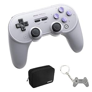 8BitDo SN30 PRO Plus Wireless Controller für Nintendo Switch, Bluetooth-Controller Joystick mit Turbo Vibration Gamepads für Steam, macOS, PC, Android