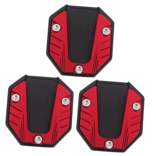 Mobestech 3 Piezas Base de Motocicleta Scooter Soporte de Motocicleta Accesorio de Seguridad para Motocicleta Estabilizador de Motocicleta Accesorios para Pata de Cabra de Motocicleta Rojo