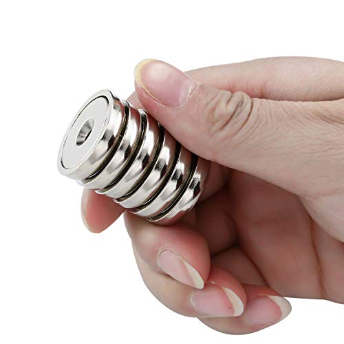 Lovimag 60 Lbs Holding Force Neodymium Cup Magnets, Industrial Strength Round Base Rare Earth Magnets With Heavy Duty Countersunk Hole And Stainless Screws For Tool Room,Workplace Etc, Pack Of 12 #TOP3