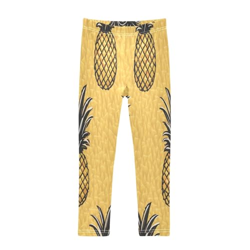 Bolaz Toddler Girls Leggings Printed Yoga Pants Leggings Pineapple Two for Kids