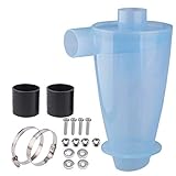 Vinteky® Filter Zyklon transparent Staubabscheider Staubabsauger Filter Abscheider Hochleistungszyklon Pulver Staub Sammler Filter