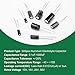 Uiusaur 0.1uF－1000uF Capacitors 24 Value 500pcs Individual Box Lid Electrolytic Capacitor Assortment Kit for Industrial Electrical and Arduino，TV, LCD Monitor, Radio, Stereo, Game, Water Heater, etc.