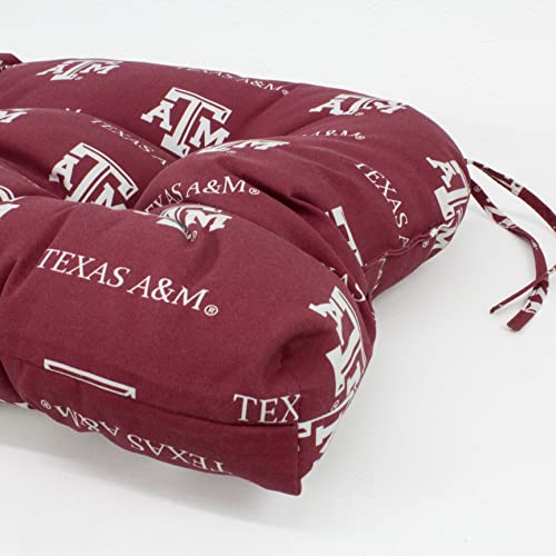 Image of College Covers Everything Comfy Texas A&M Aggies Indoor Outdoor Settee Loveseat Bench Cushions