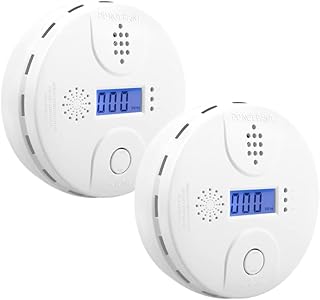 Carbon Monoxide Detector,CO Alarm Detector with Digital Display and Sound Alarm for Home 2pcs