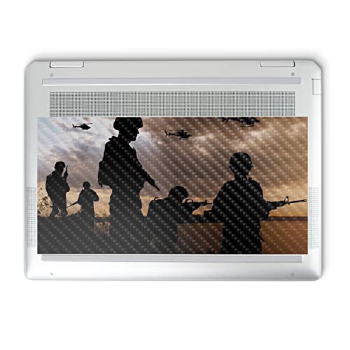 Image of MightySkins Carbon Fiber Skin Compatible with HP Spectre x360 14 inch (2022) Full Wrap Kit - Mission Accomplished | Protective, Durable Textured Carbon Fiber Finish | Easy to Apply | Made in The USA