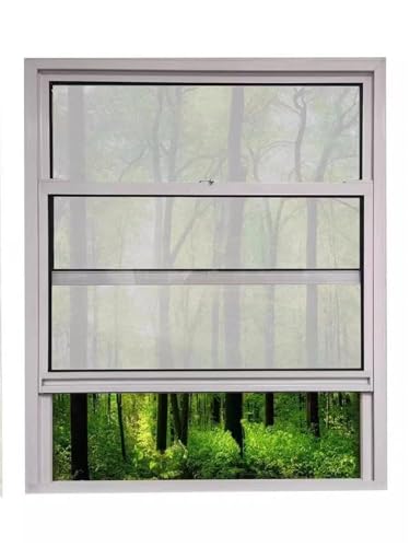 XILYZMO Schiebefenster Kippfenster, Mobiles Heimfenster, Isoliertes Kippfenster Mit Aluminiumrahmen, Horizontales Schiebefenster Mit Gehärtetem Glas Für Restaurant-Badezimmer (Weiß, 95X100CM)