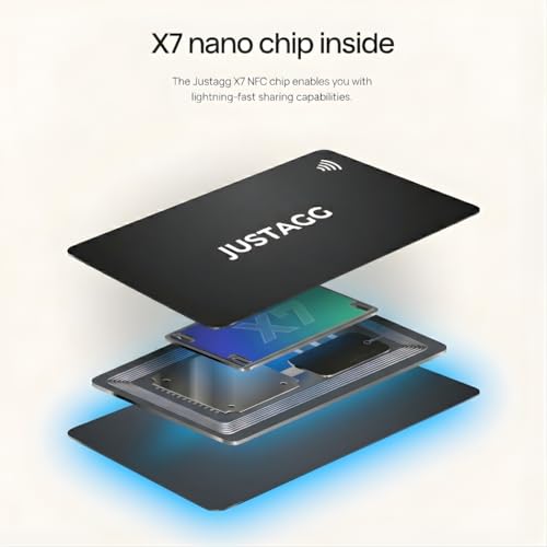 Image of Digital Business Card - Smart NFC Contact and Networking Card (Black)