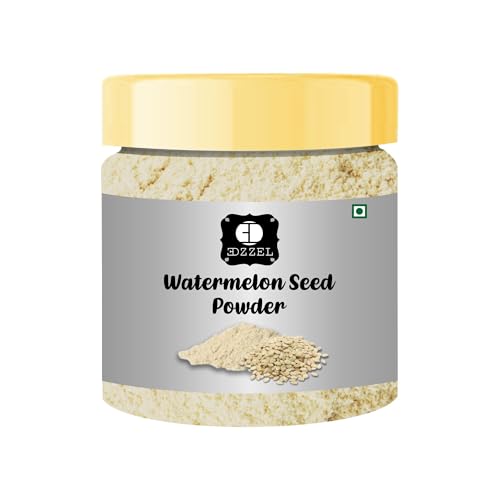 Image of EDZZEL Dry Roasted Watermelon Seed Powder | Finely Ground Roasted Seed Powder for Cooking, Baking, Smoothies, Sauces & Homemade Recipes
