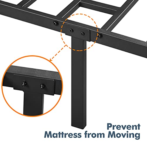 Yaheetech 36 cm Single Bed Frame Metal Solid 3ft Single Platform Bed with Heavy Duty Steel Slat Support/Non-slip Mattress Foundation/No Box Spring Needed/Under-bed Storage Space Assembly 8 Yaheetech 36 cm Single Bed Frame Metal Solid 3ft Single Platform Bed with Heavy Duty Steel Slat Support/Non-slip Mattress Foundation/No Box Spring Needed/Under-bed Storage Space Assembly - Image 8