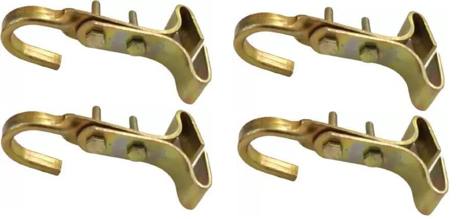 Image of Fan Hooks for Roof, Ceiling Square Pipe Hook, Chandelier Hook Hanger, Heavy Duty for Hanging Ceiling Fan or Jhoomer, Baby Swings, Ropes (4)