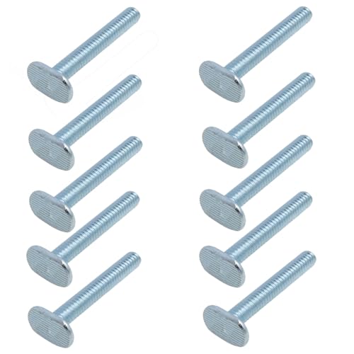 Image of T Slot Bolts 1 /4 inch-20T Track Bolts T Bolt T-Slot Hardware T-Track Fittings for Woodworking fixtures and fixtures 10PCS