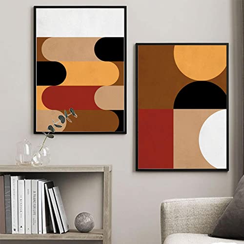 Graphiques toile peinture abstraite décoration salon 70x100cm x2