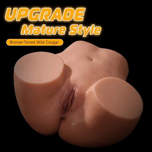 Image of BIG SHOCKED 27LB Mature Style Life Size Sex Doll Torso for Men Realistic Skin Texture Soft Female Big Ass & Pussy, Male Adult Sex Toys 2 Hole Tight Vagina & Anal, Masturbator Butt Full Size Sexdoll