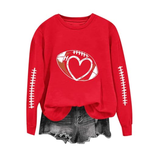 Game Day Sweatshirt Women Football Mom Shirt Gameday Soccer Mom Cheer Shirt