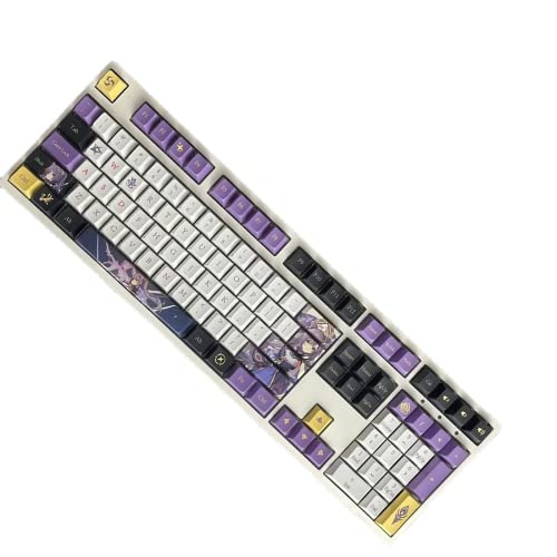 Cherry Profile Cute Keycaps Purple Keycaps Custom Keyboard MX Switch Key Caps, Compatiable 61-87-104-108 Layout