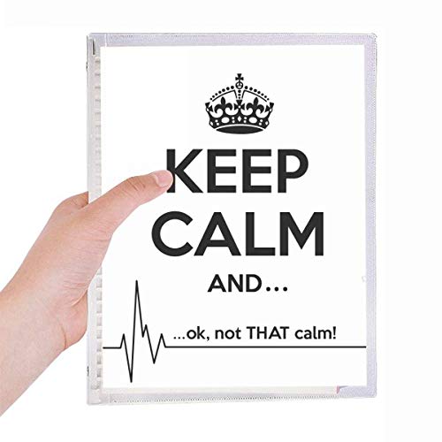 Carnet rechargeable à spirale Keep Calm pour organiser vos journées de travail au bureau