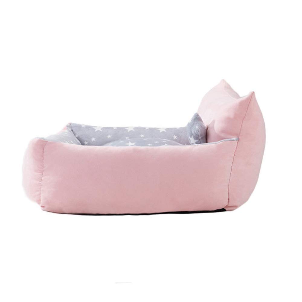 light pink dog bed