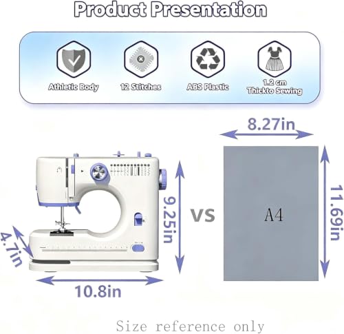 Image of Stoigeld Portable Sewing Machine for Beginners 2026 New SM-725 pro+