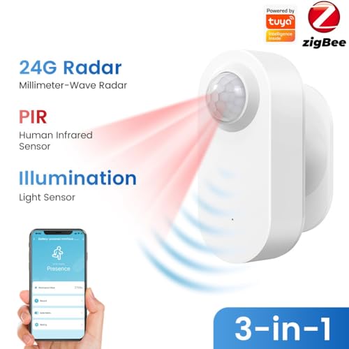 Capteur de mouvement de valeur illuminance Zigbee et présence millimétrique haute précision
