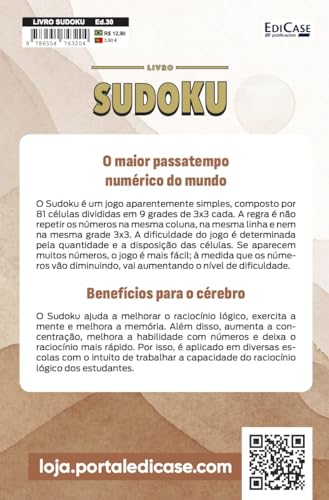 Livro Sudoku 30 + Lápis de Brinde: Nível Fácil/ Médio - O maior passatempo numérico do mundo