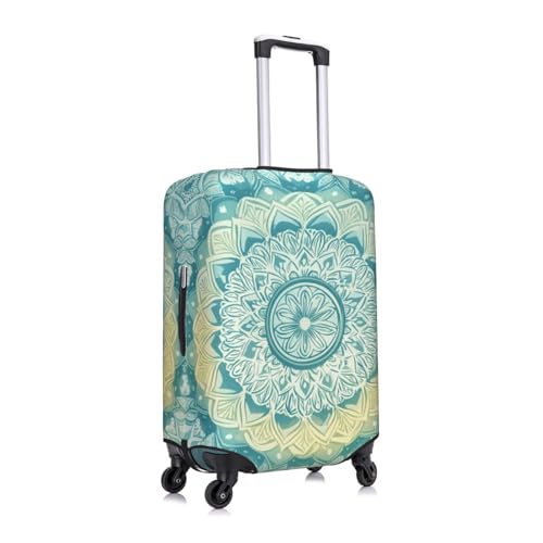 Mandala Flower Print Suitcase Covers Protectors, Luggage Covers For 18~32" Suitcase, Accessories Washable Elastic Luggage Protective Cover3