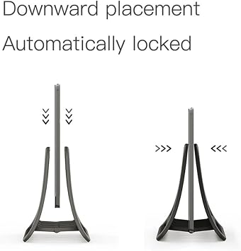 Vertical Laptop Holder, Universal Tablet Desktop Stand Space-saving Notebook Dock Computer Stand(White)