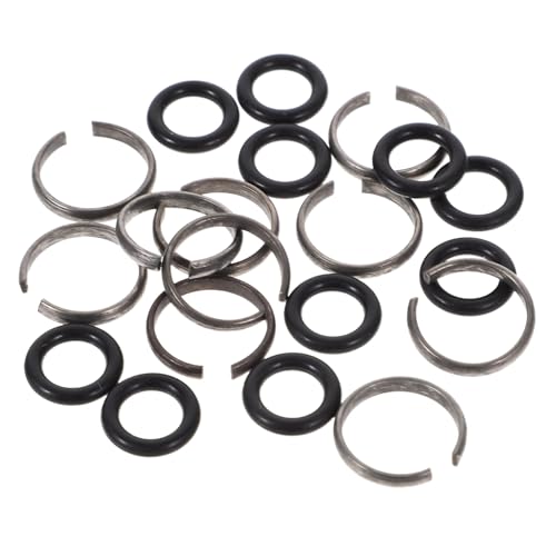 IWOWHERO Set of 12 Wrench Socket Retainer Rings Impact Wrench Socket Retainer Metal Retaining Ring Kit