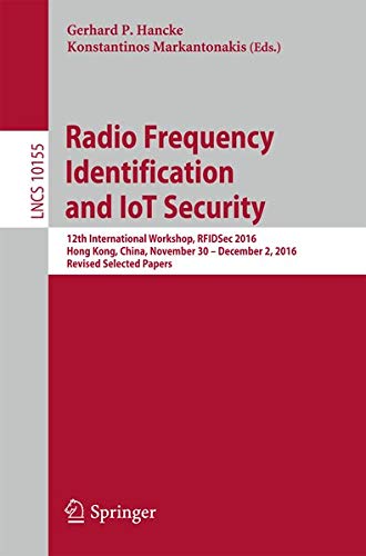 Buy Radio Frequency Identification and IoT Security — BookShops.in