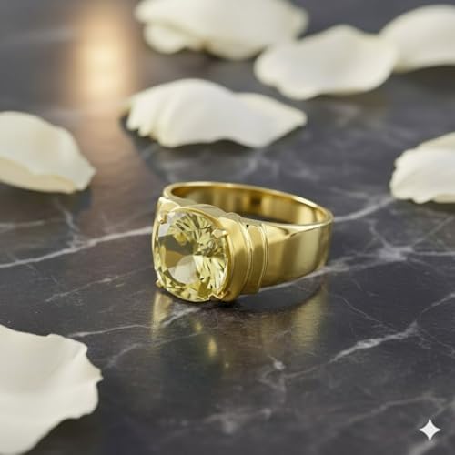 Image of 55Carat Choose Your Color Natural Birthstones 18 K Gold Plated Ring Bold Statement Jewellery Sizes 4-13