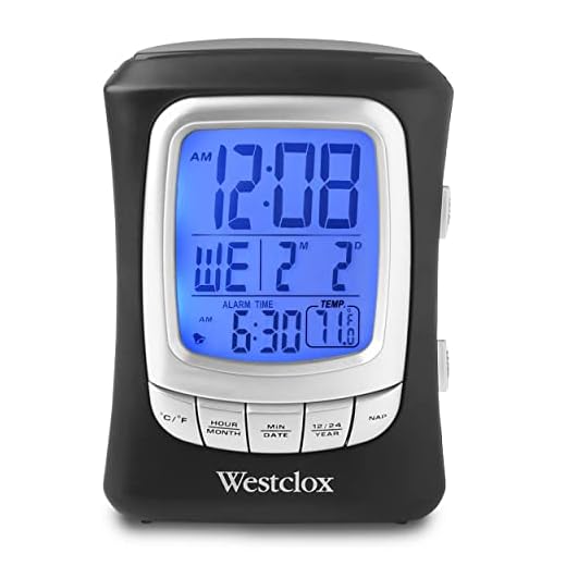 Westclox Travel Alarm Clock with Nap Timer – Model# 72001 (Non Foldable)