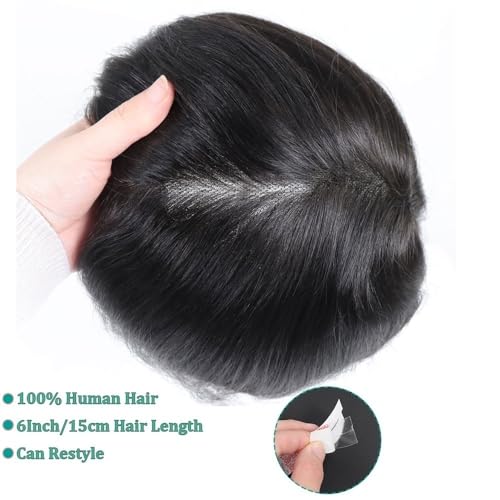 Perruques pour hommes pour masquer la calvitie base respirante PU