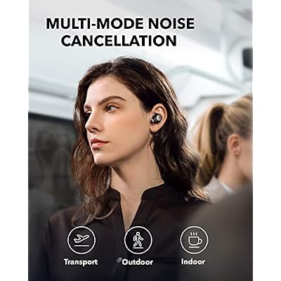 Soundcore by Anker Life A2 NC Multi-Mode Noise Cancelling Wireless Earbuds, ANC Bluetooth Earbuds with 6-Mic Clear Calls, 35-Hr Playtime, and Deep Bass, Fast Charging, Transparency, and App