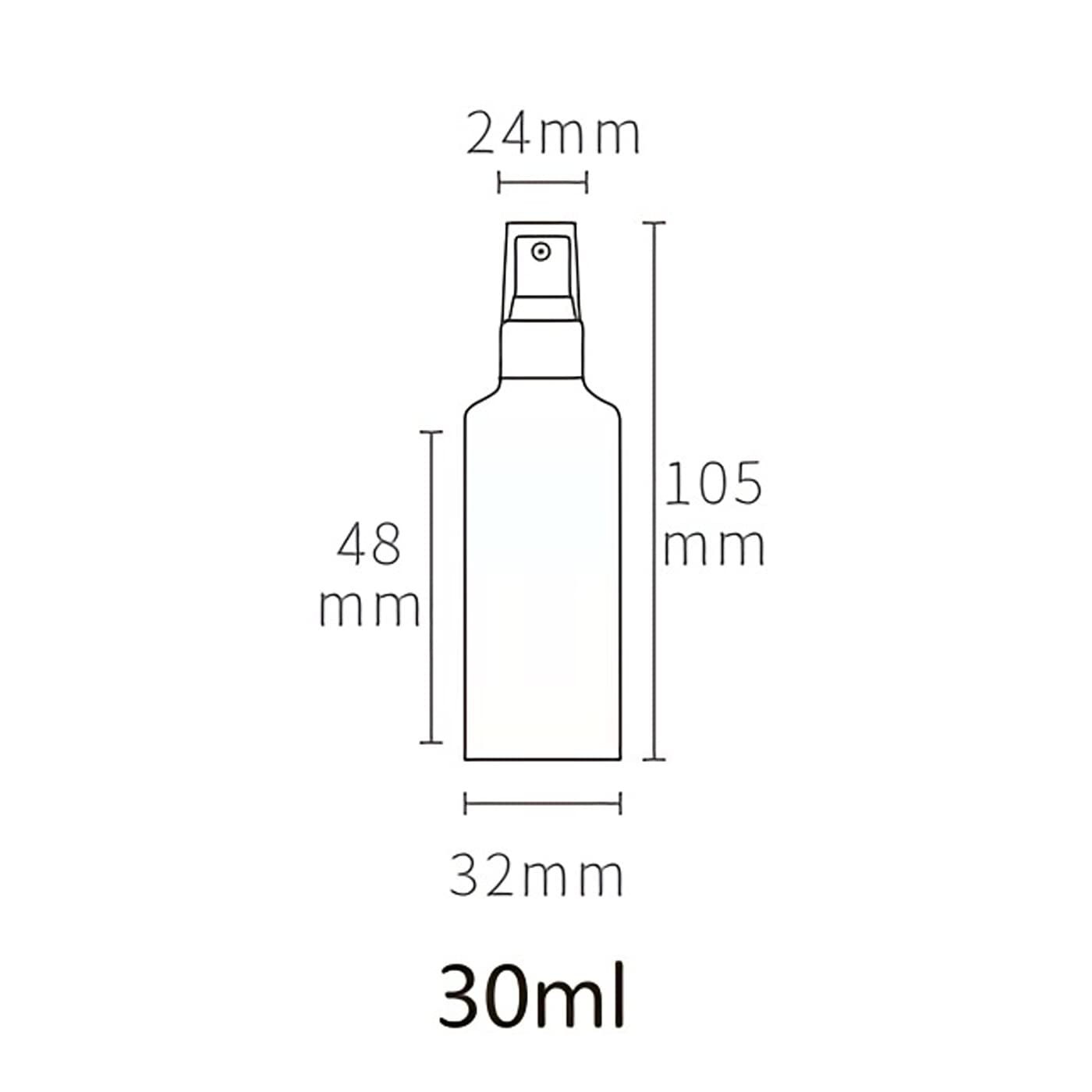 24 Pezzi 30 ml Bottiglie Spray Argento Vuote in Alluminio con Pompa Argento/Bianco Fine Nebbia Flacone Spray per Cosmetica Acqua Profumo da Viaggio Riempibile, Imbuto