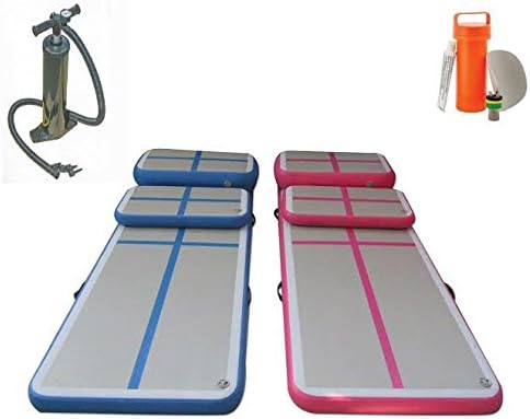 Air Track Mat, (2) Punch Pads, & Air Beam Tumbling Training Set Inflatable