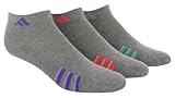 adidas Girl's Cushion Low Cut Socks (3-Pair)