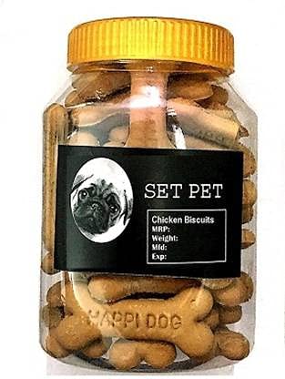 Set PET Oven Baked Real Chicken Biscuits for Dogs & Cats, Good Source of High Protein & Fiber Cookies for Bones & Teeth Health (400gm + 400) Pack of 2 (B09B632CCV) Amazon Price History, Amazon Price Tracker