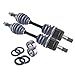East Lake Axle Front cv axles wheel bearings & seals set compatible with Honda TRX 400 Foreman 1995 1996-2001