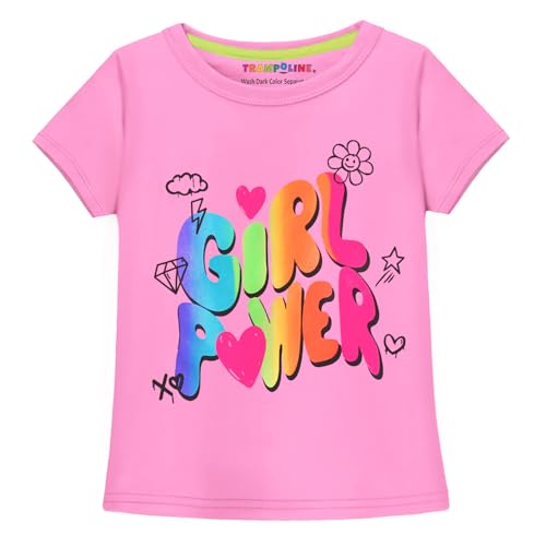Image of Trampoline Girls Half Sleeves Regular Fit Graphic Printed T-Shirt Pack of 5