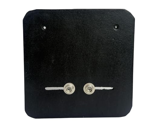 Universal Replica Wrestler Belt Wall Mount Real Leather FFL, Championship Belt Hanger Black and White (Black, 5 Inch high)