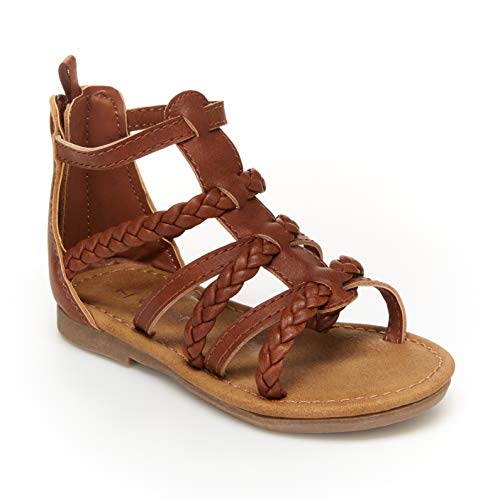 Image of Carter's Girls' Eliana Gladiator Sandals, Brown, SIze US 4