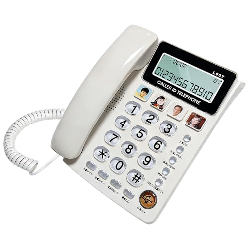 Téléphone filaire adapté baisse d'audition avec sonnerie amplifiée