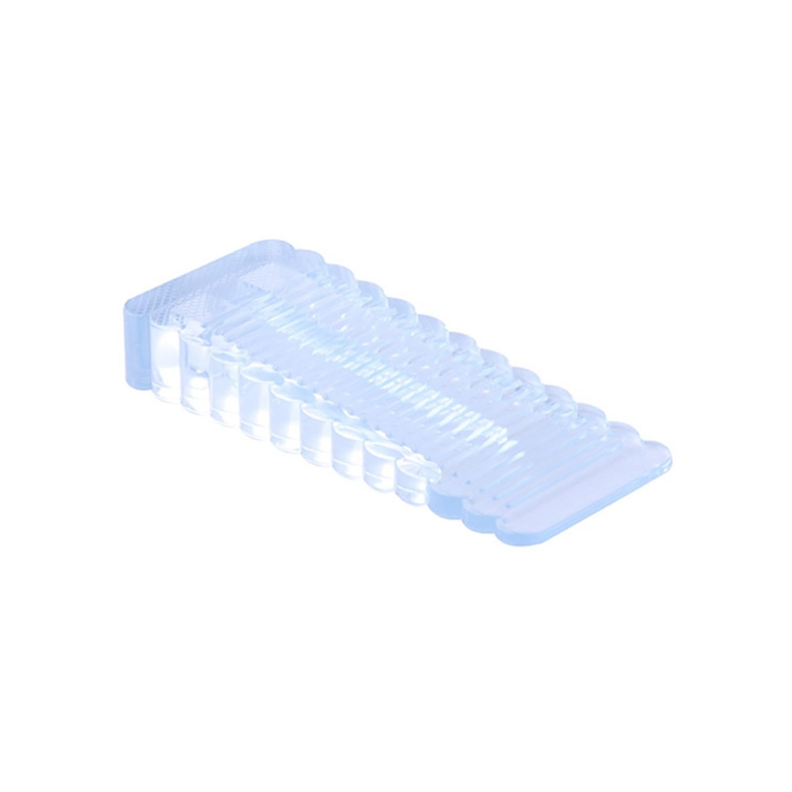 Xctdsvah Transparent Door Stop Silicone Reusable Shock Absorbent Block Wedge Doorstops Handle Home Office Anti-Collision(Transparent)