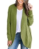 Saodimallsu Womens Sweaters Long Sleeve Open Front Chunky Cozy Fall Cable Knit Cardigan Casual Loose Coats Outwear