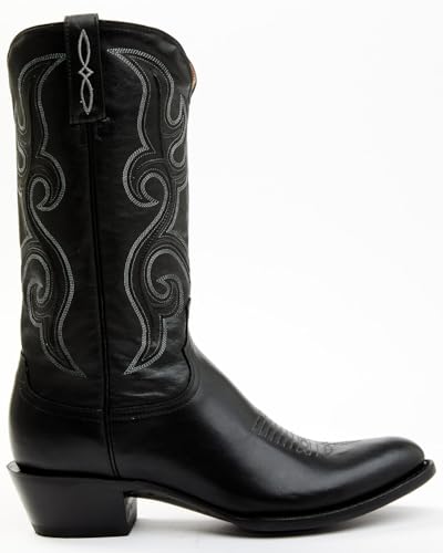 Lucchese Men's Cowhide Western Boot Round Toe Black 13 D2